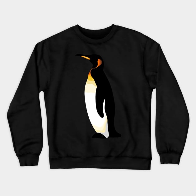 Penguin Illustration Sea Bird King Emperor Penguin Crewneck Sweatshirt by GraphicsLab